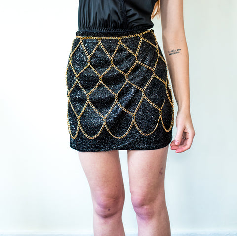 Chain skirt by Smells Like Crime, Co.