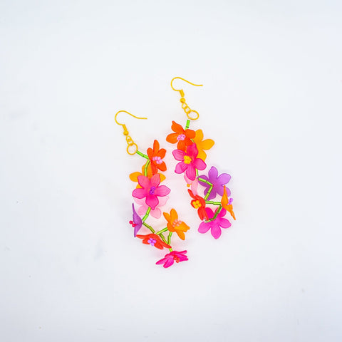Flower bouquet earrings.