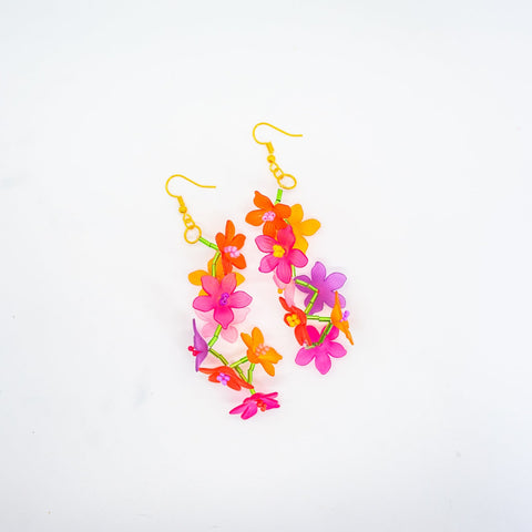 Flower bouquet earrings.