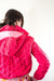 Pink quilted ski coat by Smells Like Crime, Co.