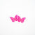 Fuchsia butterfly earrings by Smells Like Crime, Co.