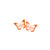 Orange butterfly earrings by Smells Like Crime, Co.