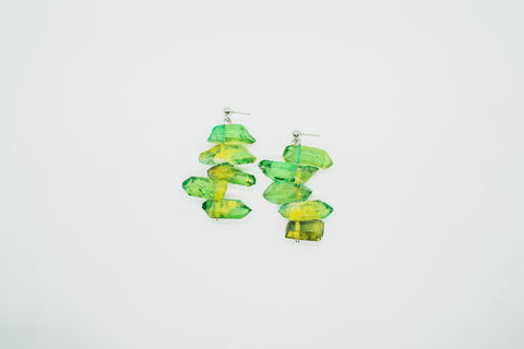 Crystal drop earrings by Smells Like Crime, Co.