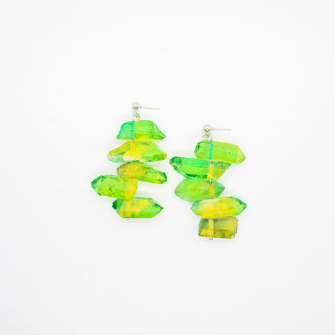Crystal drop earrings by Smells Like Crime, Co.